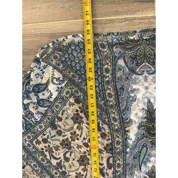 Cactus + Pearl LINED Tunic CAFTAN STYLE Top Blouse ATTACHED TANK Beads XXXL Plus - Picture 7 of 13